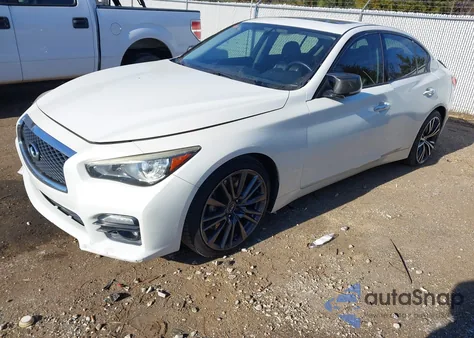 2016 Infiniti Q50 3.0T Red Sport 400 z USA, uszkodzony, nr VIN JN1FV7AP3GM420583